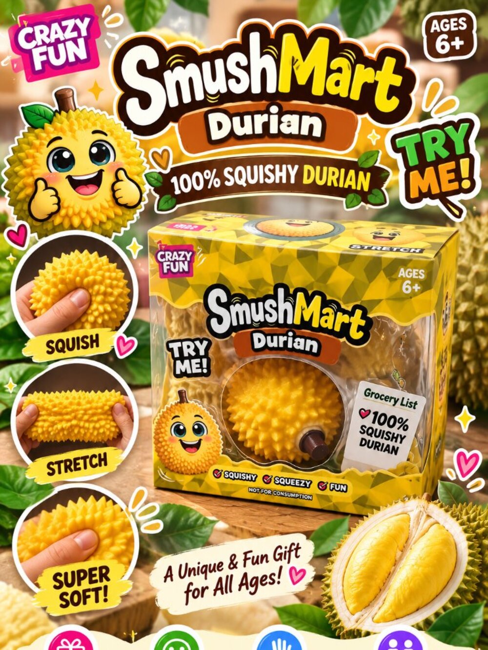 Crazy Mart Smush Mart Durian